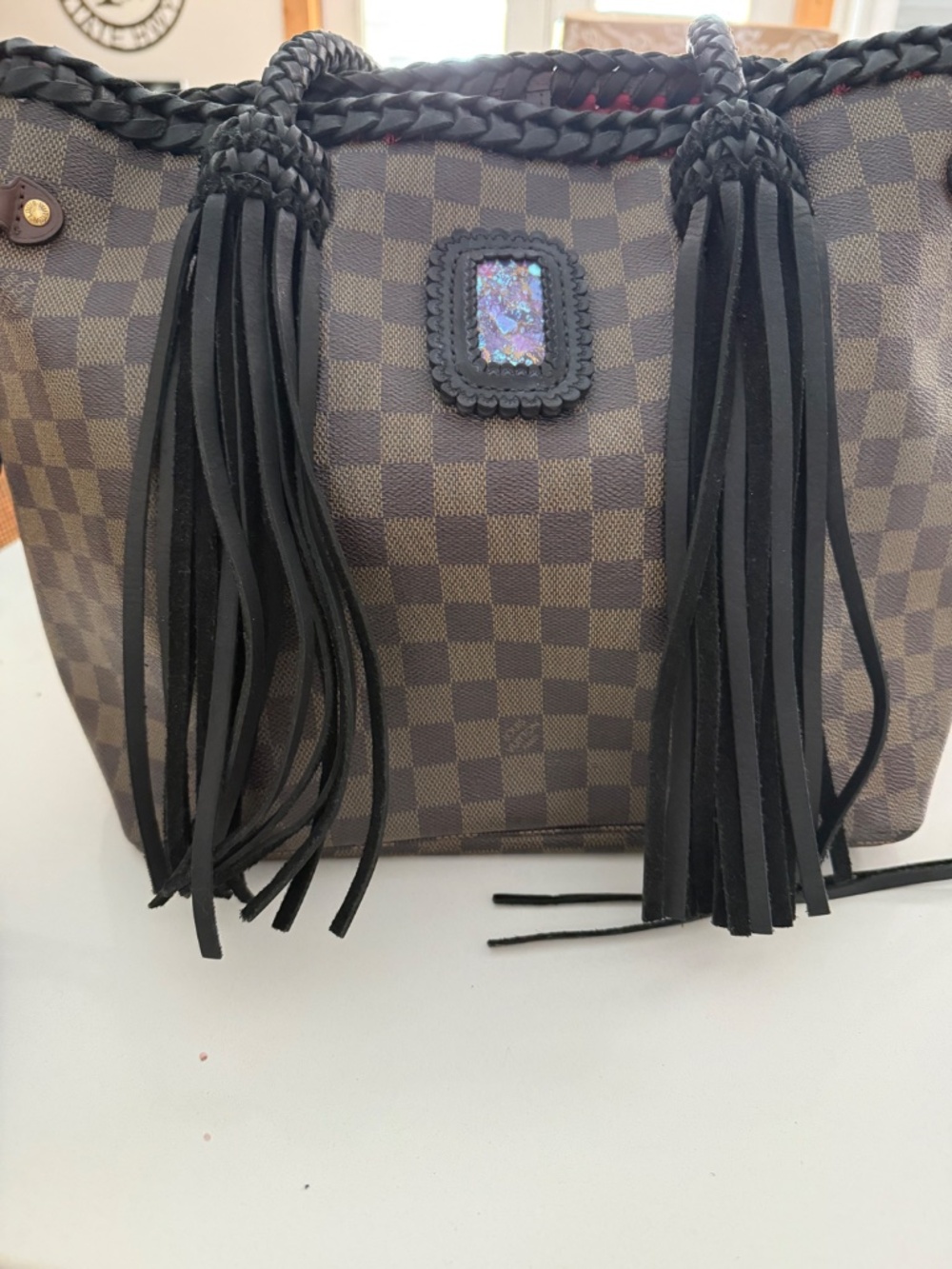 Louis Vuitton Handbag (reworked) - Picture 5 of 9